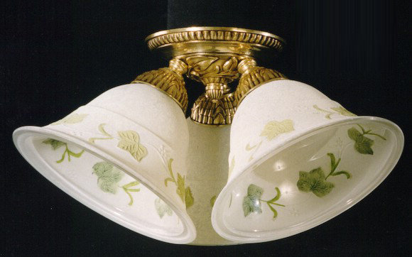 Binns Glass Semi Flush Mount