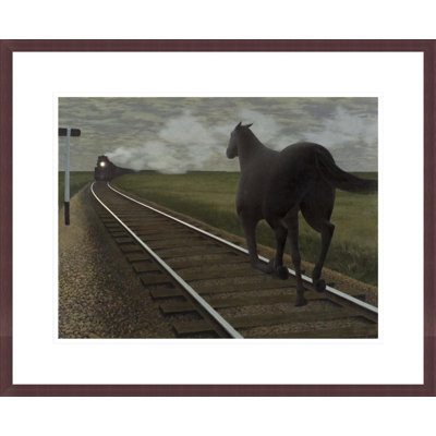 Horse and Train by Alex Colville -Framed Giclee Print