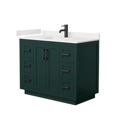 Miranda 42" Freestanding Single Bathroom Vanity with Quartz Top