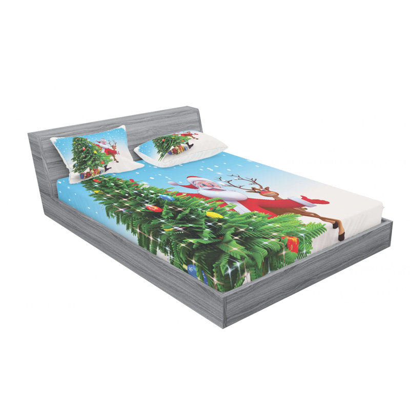 Microfiber Sheet Set, Queen Sheet Set with Fitted Sheet