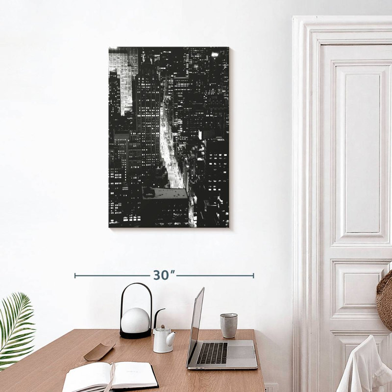 Sireci NYC At Night, 30" H x 20" W