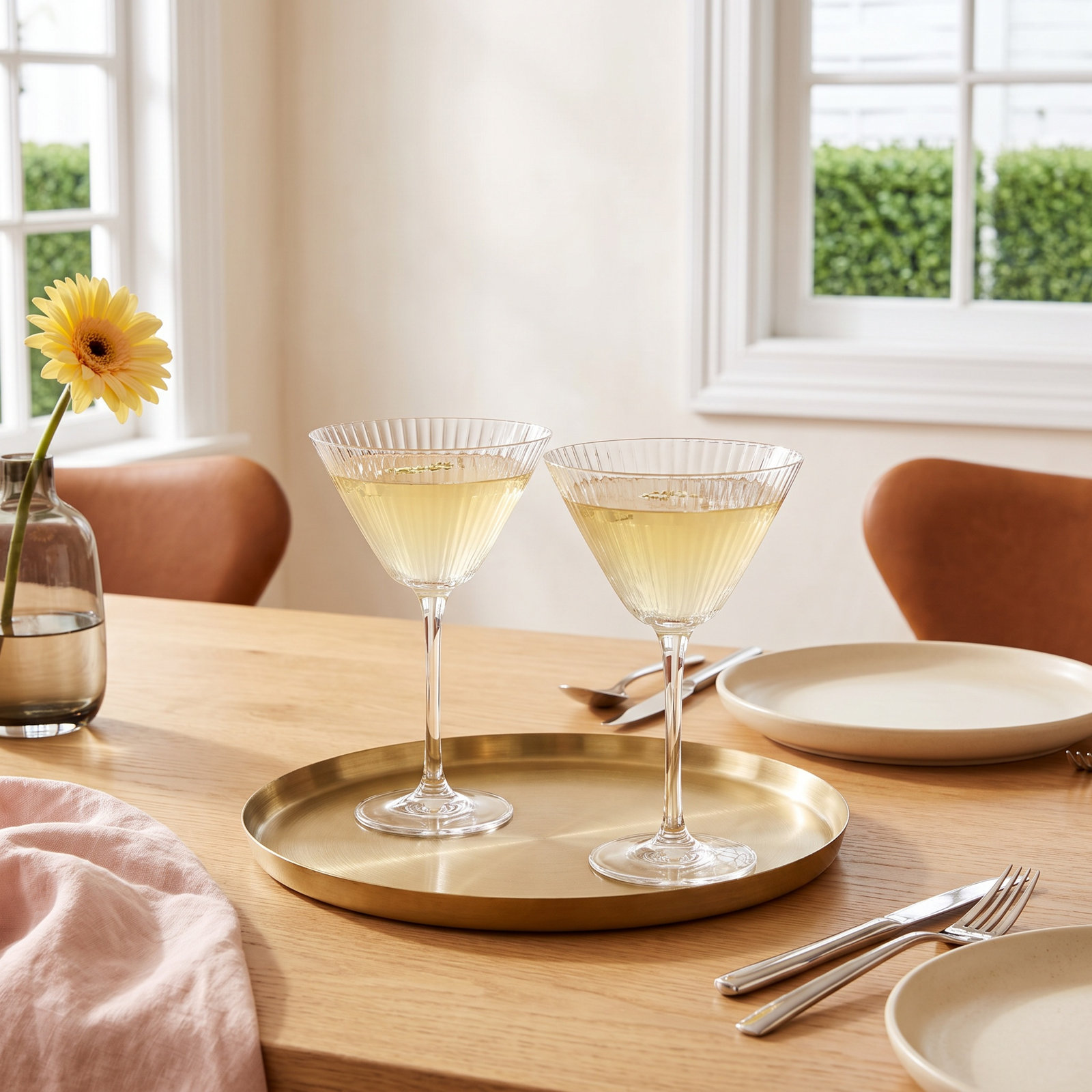 Zoya 11.75oz. Glass Martini Glass Glassware Set