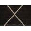 Tapis à motif treillis oriental brun foncé 6 x 10