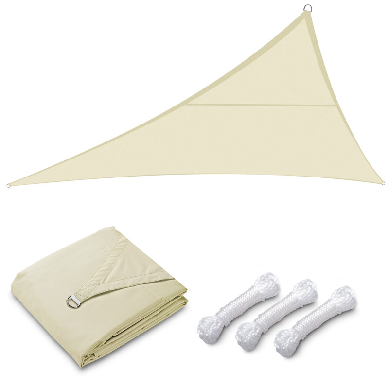 Patio 16' Triangle Shade Sail, Mellow Yellow