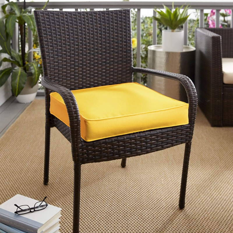 Coussin de coussin d'extérieur en Sunbrella Leonarisso, H 3 po x l 20 po x P 20 po