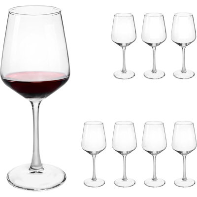 Ensemble de verres à vin de 8 onces, 12 onces, rouge et blanc durable pour le mariage, la fête et la vaisselle