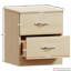 Tayce 4 Piece Bedroom Set (2 Drawer Bedside Chest, 4 Drawer Chest, 3 Door 2 Drawer Mirrored Wardrobe)-1541604586