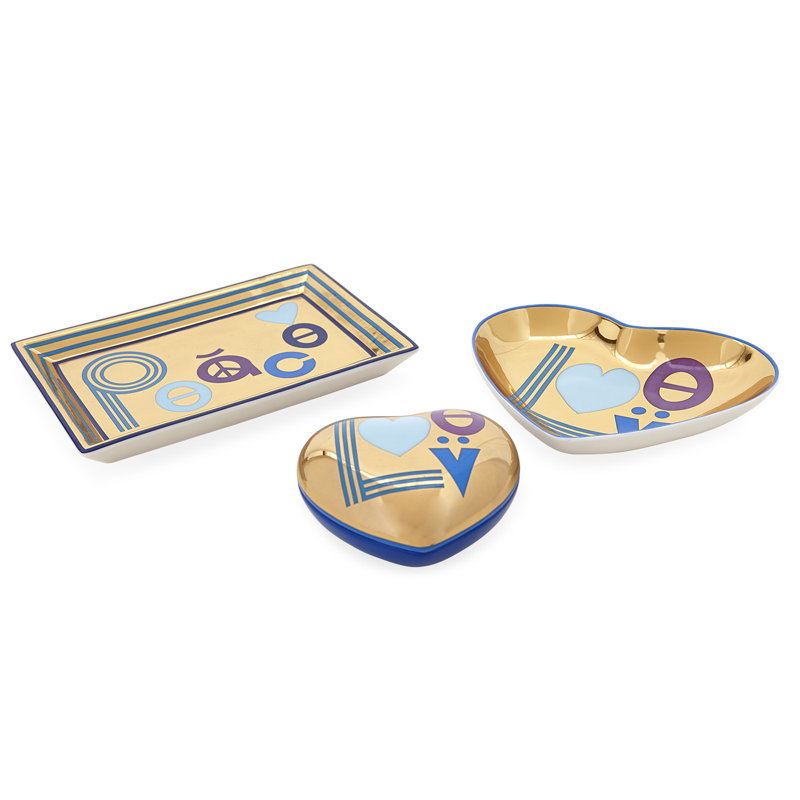 Peace Ceramic Decorative Tray