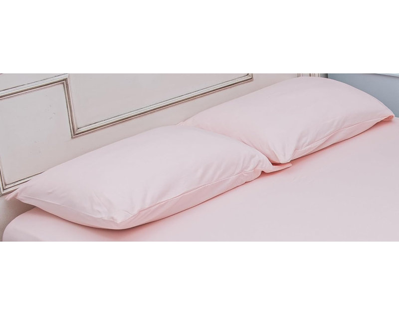 100% Cotton Jersey Knit Pillowcases, Queen Pillowcase, Pink