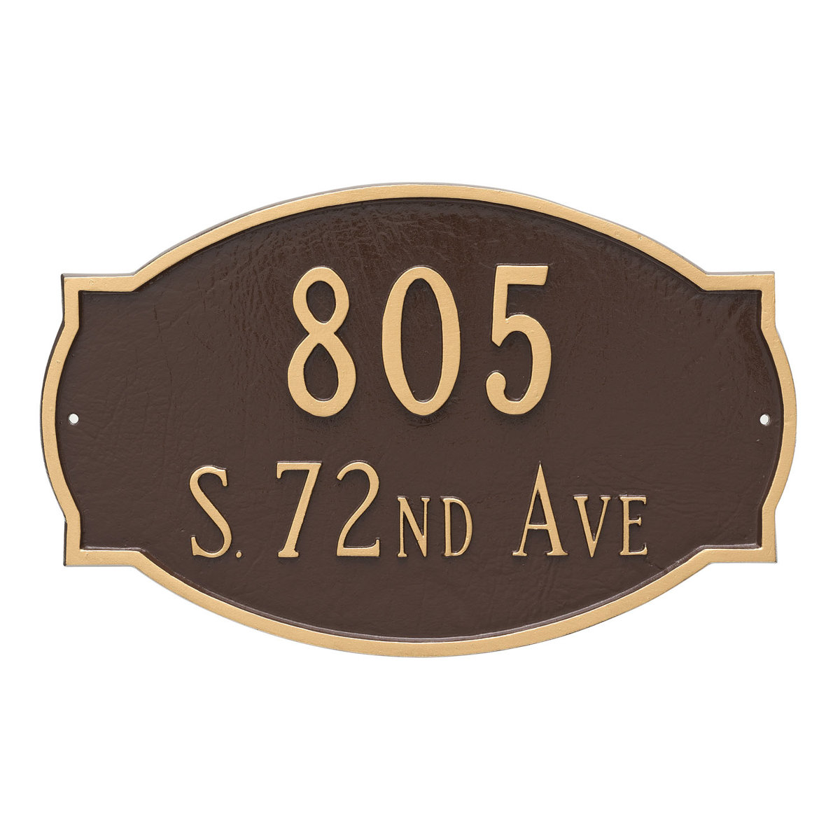 Montague Metal Products Inc. Cambridge Standard Two Line Address Sign ...