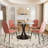 Round Tempered Glass Dinning Table Set-915599294-915599291