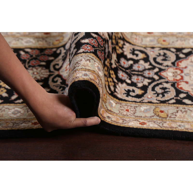 Tapis oriental à teinture végétale Tabriz noué à la main 9 x 13