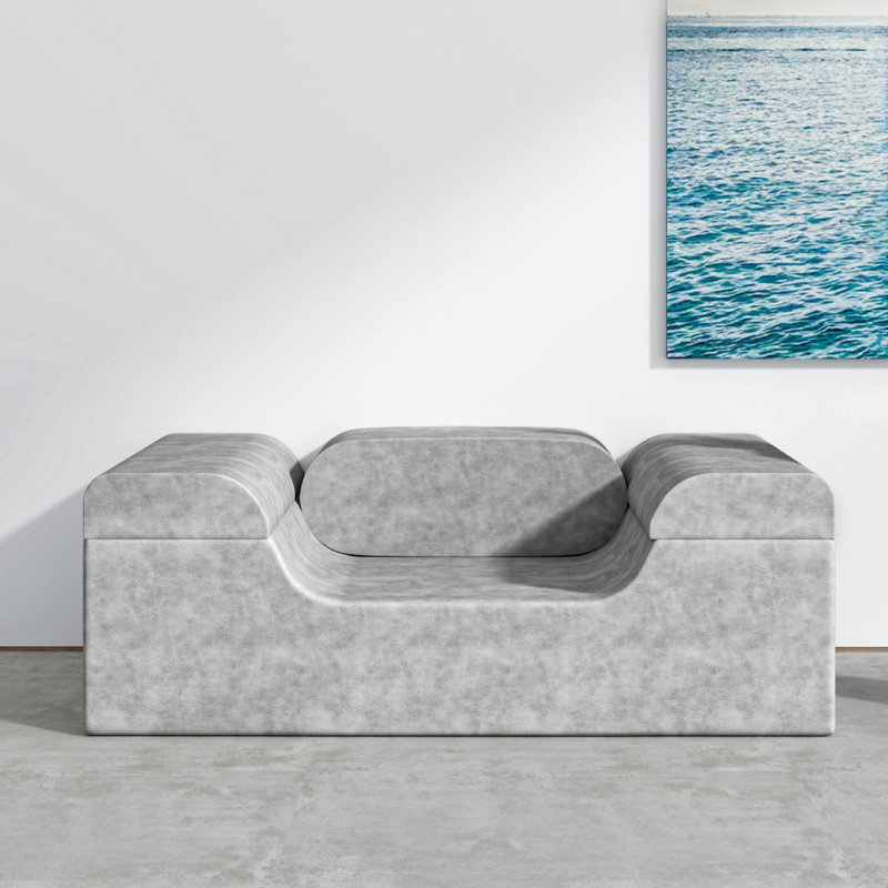110cm U Sofa Upholstered Cotton Accent Chair