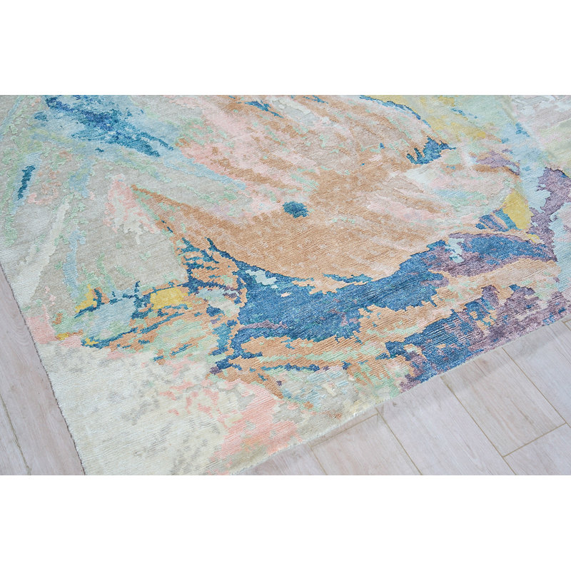 Floor Art Abstract Area Rug, Rectangle 10' x 14'