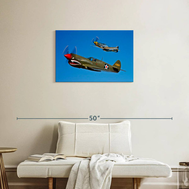 Mait A P-40E Warhawk et P-51D Mustang I, H 20 po x l 30 po
