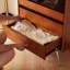 Commode d'appoint rétro avec rangement multifonctionnel-1875666503