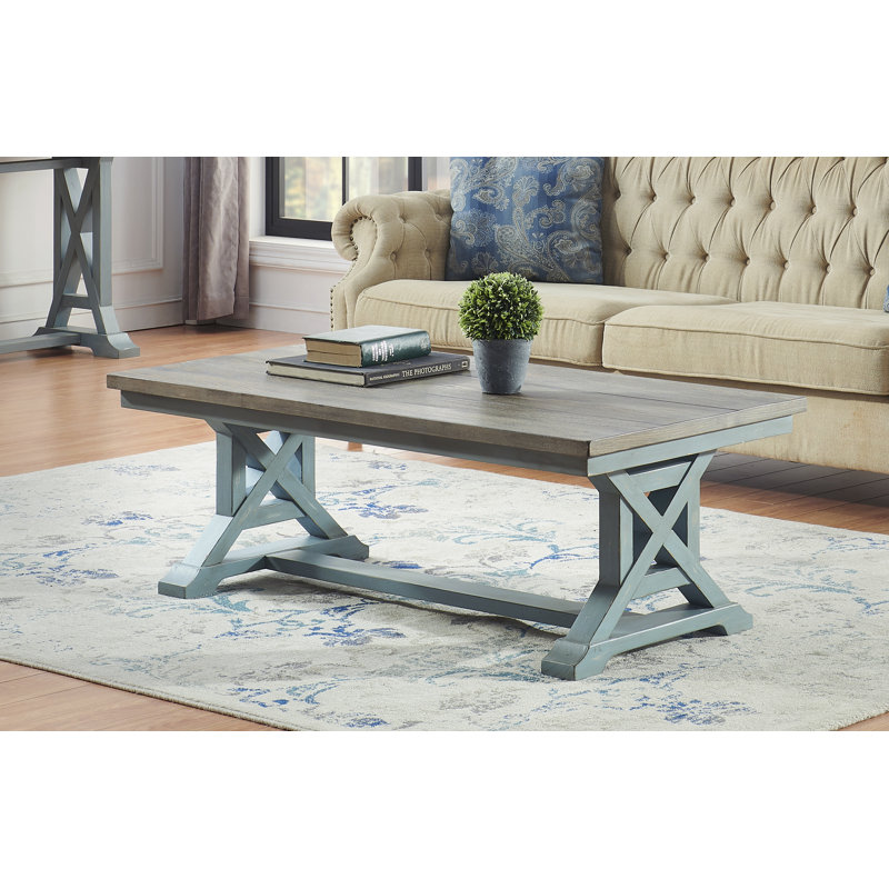 Rosecliff Heights Brenai Trestle Coffee Table & Reviews | Wayfair