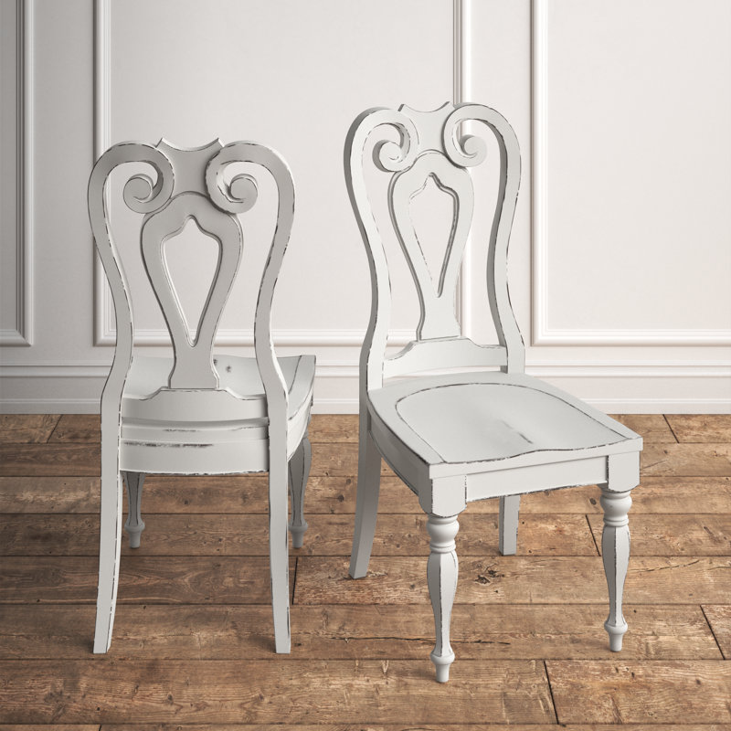 Chaise d'appoint Colchester, Blanc antique
