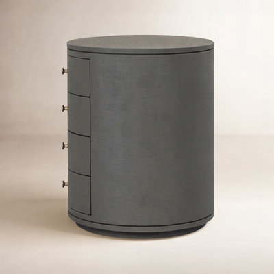 Luciana Oval Nightstand-Linen