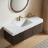 Plywood and Solid Wood Single Bathroom Vanity