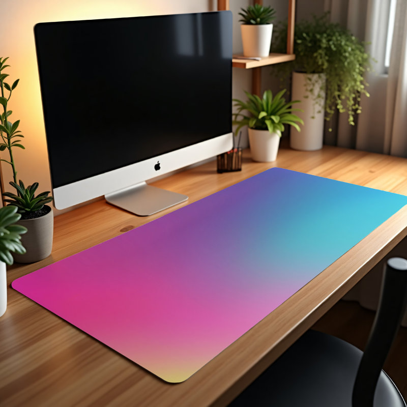 Polyester Desk Pad, 14.4x12.1