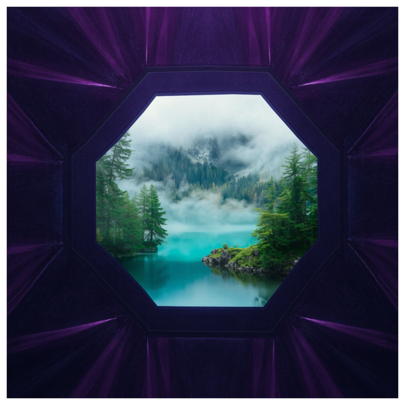 Tapis de bain Misty Forest Lake, L 24 po x L 17 po