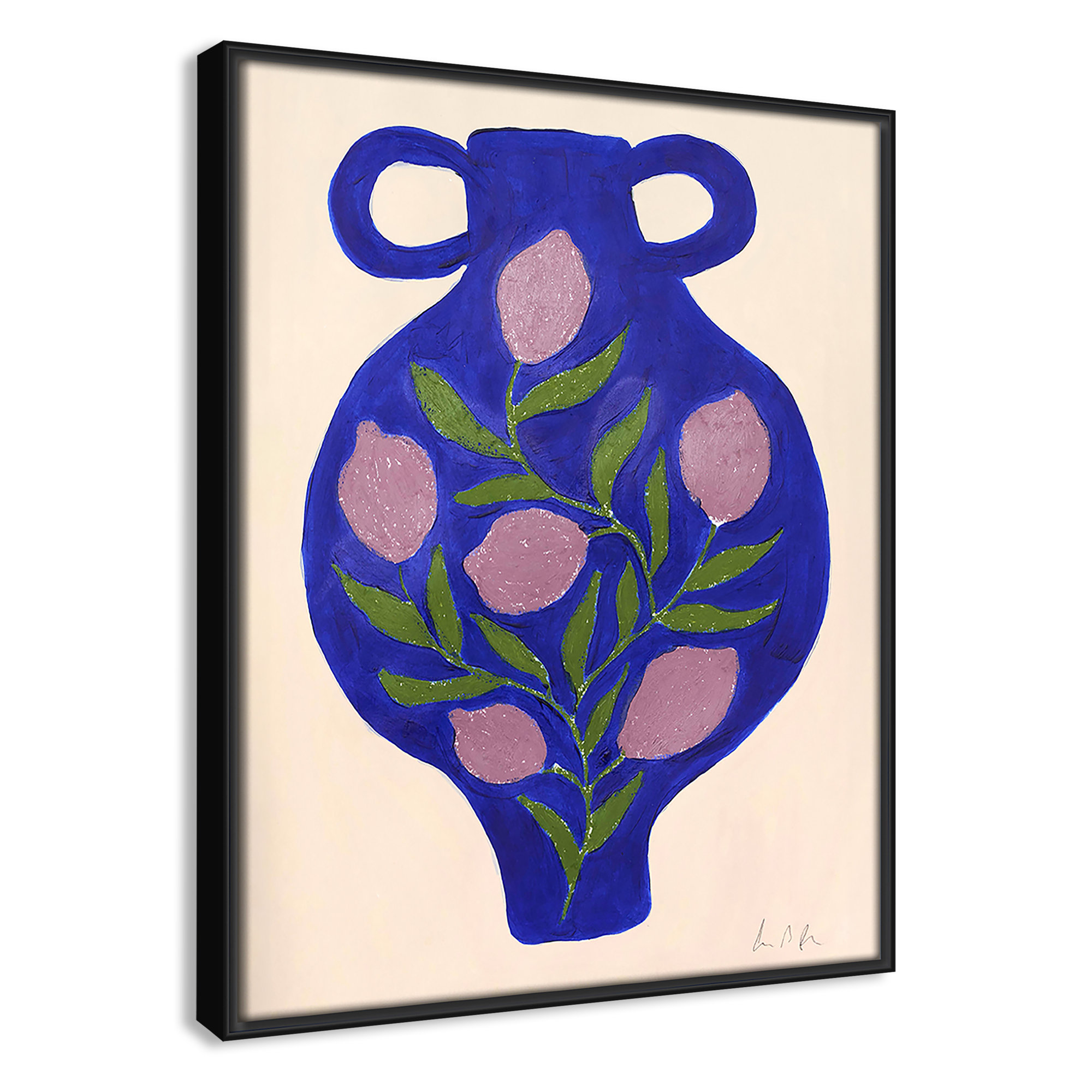 Vase No. 03 Print by Camilla Bergqvist, Black, 15.5" H x 12.5" W