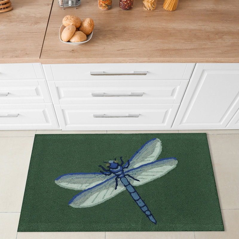 Larzelere Kitchen Mat, Rectangle 2'6" x 4'