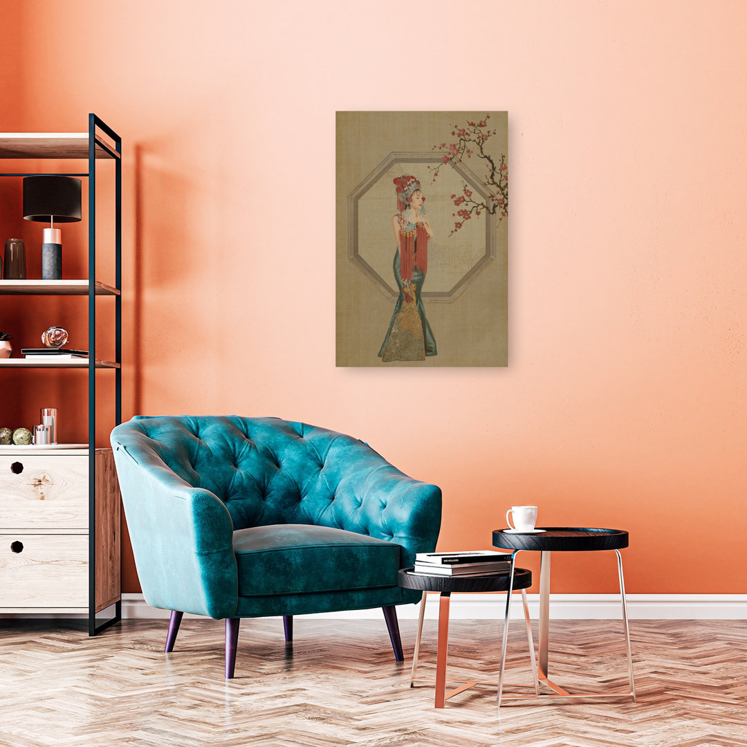 Chinese Plum Blossom Elegance Elegant Traditional Peony Wall Art Print