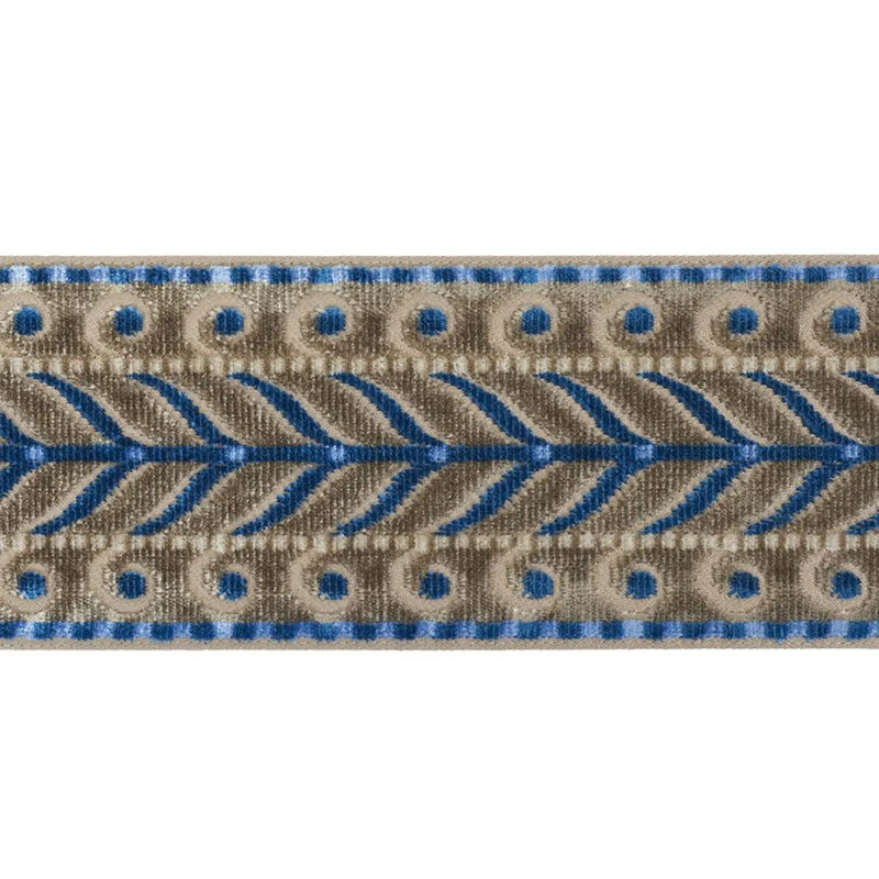 Ruban de velours Marion, Taupe