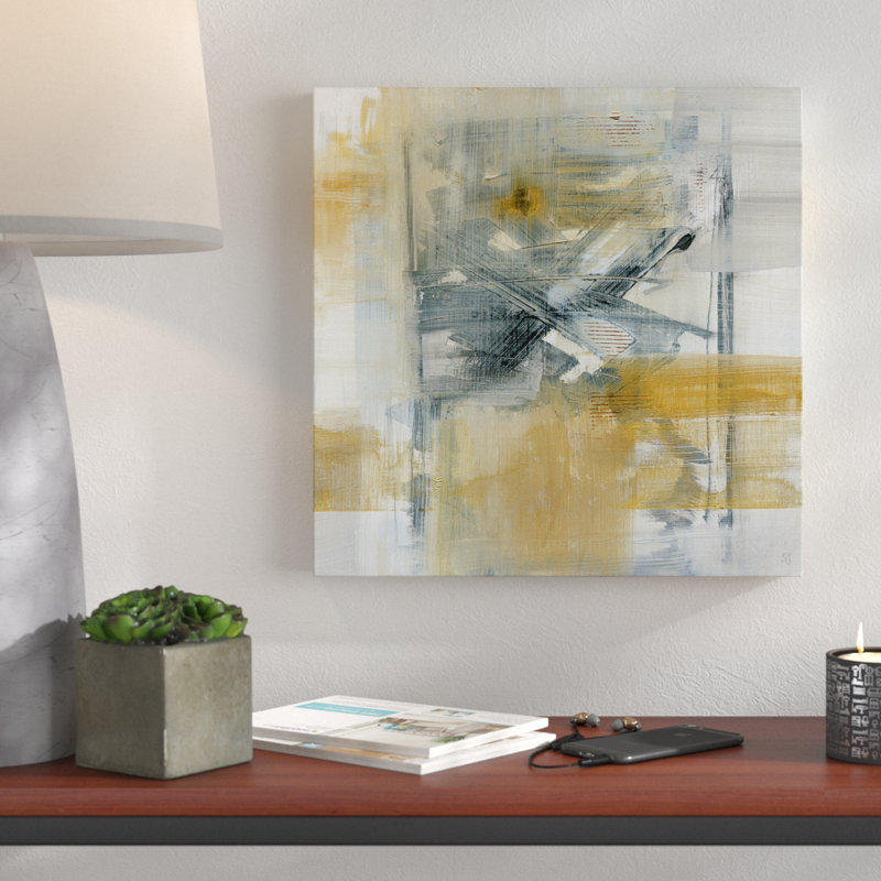 « réflexions i », reproduction de peinture à l’huile, H 32 po x l 32 po x P 1,5 po, Toile tendue
