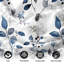 Ensemble de draps fleuris bleus 4 pièces, taille king, drap-housse fleuri avec taies d'oreiller, ensemble de literie nature fraîche-138043152-138043163
