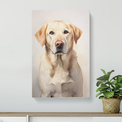 Labrador Retriever Gestural - Wrapped Canvas