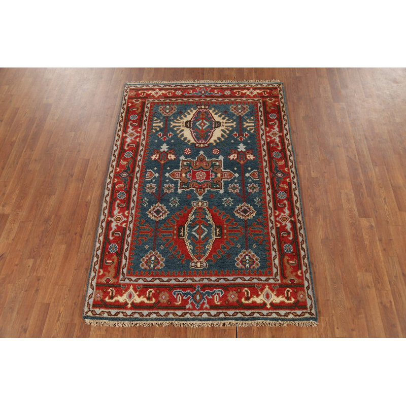 Tapis oriental bleu Khotan