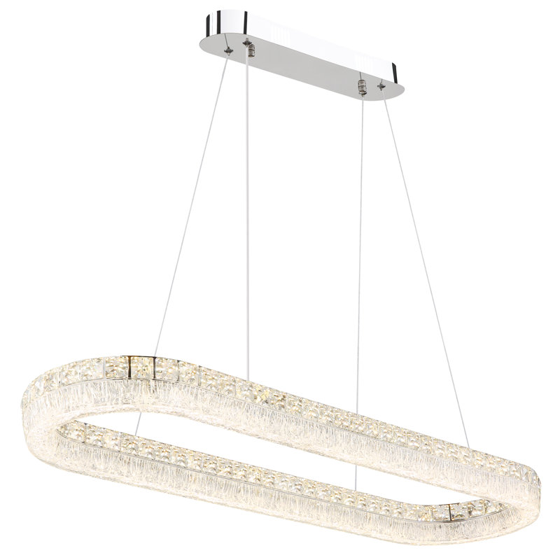 Belizanda 1 - Light Chrome LED Geometric Pendant