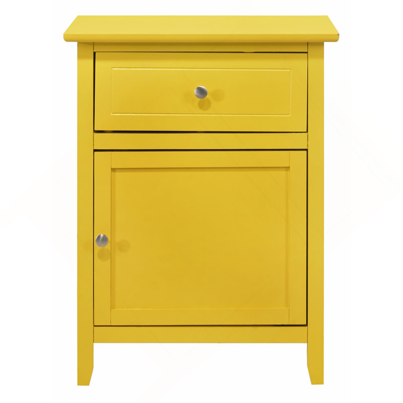 Yellow Casual Nightstand