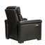 Fauteuil inclinable électrique en cuir véritable l 36,02 po Westdale avec pieds en bois massif-1456804286