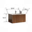 Meuble-lavabo rayé avec lavabo en céramique blanc, meuble-lavabo mural flottant pour salle de bain moderne, pré-assemblé-115688426-115688428