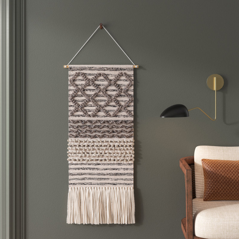 Cotton Wall Hanging with Rod Included