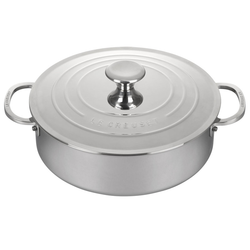 Le Creuset Stainless Steel 4.5 Qt. Rondeau with Lid