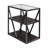 Collingdale Glass Shelf End Table with Storage