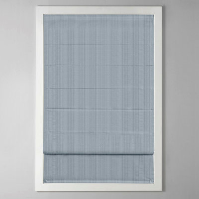 Basketweave Room Darkening Cordless Roman Shade