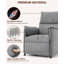 Fauteuil inclinable électrique avec fonction mémoire, fauteuil berçant inclinable en tissu avec accoudoirs latéraux-447956877-447956879