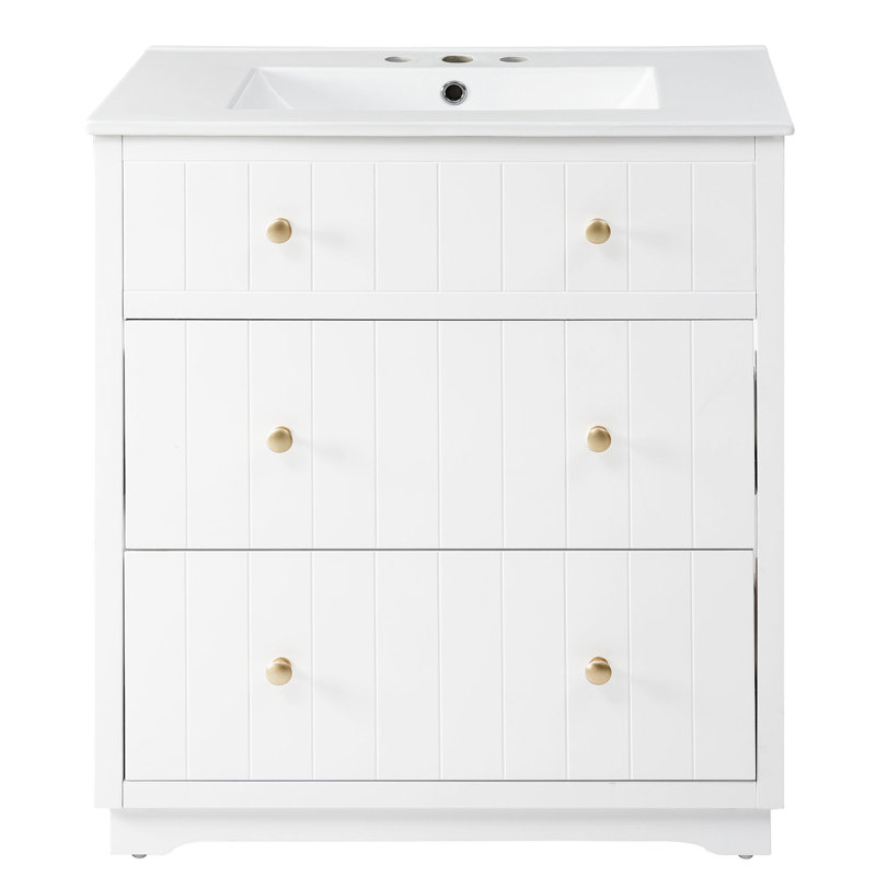 Meuble-lavabo moderne blanc Panzarella