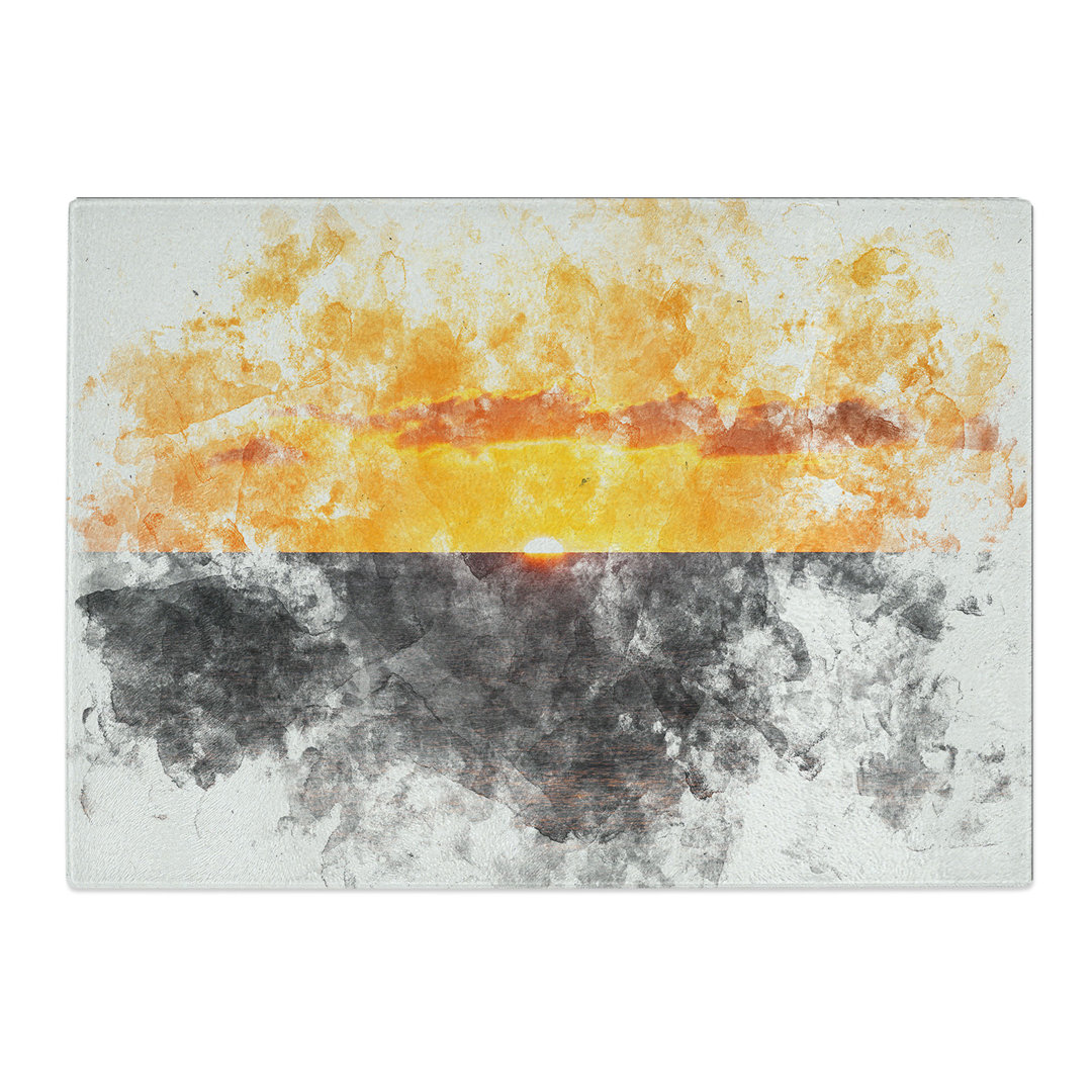 Tempered Glass Goodbye to the Sun Chopping Board
