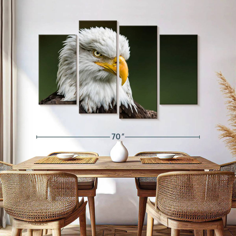 Brampt Bald Eagle Stare, 42" H x 68" W