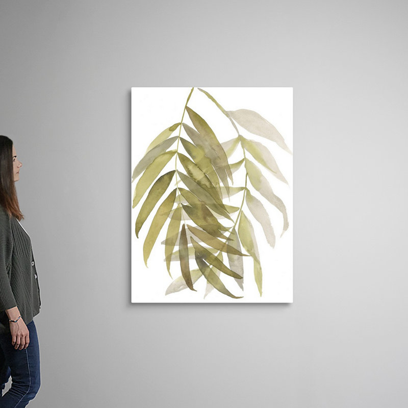 «Palm Embrace II», art mural sur toile, Toile tendue, H 48 po x l 36 po