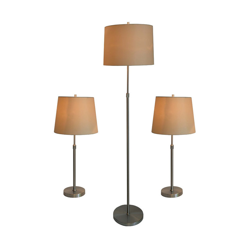 Metal Table Lamp, Brushed Nickel