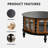 31.5" Round Solid Wood Coffee Table With Storage Function-129404975
