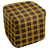 Black/Red/Yellow Polyester Blend